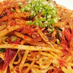 Super spicy Yakisoba (stir-fried noodles) (challenge menu)