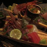 個室和食 紅炉庵 - 【造里】　産地直送鮮魚二種と鱈白子ポン酢 （'13.01月より）