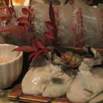 個室和食 紅炉庵 - 真鯛とカキのコク味噌スープ鍋　～蟹と海老の味重ね～（'13.01月より）