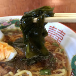 磯舟焼いか - ワカメたっぷりで美味い