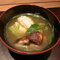 神楽坂 石かわ - 鱧　松茸　蒸し鮑