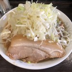 虎丸 - 料理写真:・ミニラーメン 750円
 ※やさい、あぶら、からめ、たまねぎ
・ネギ 100円
・豚1枚 100円