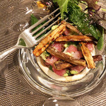 Restaurant Cinq - 4.本鮪 牛蒡チップ アボガドタルタル