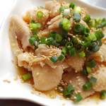 Refreshing chicken skin ponzu sauce