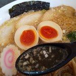 たらふく食堂 - スープ・具アップ