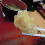 天ぷら食堂おた福 - 海老天(見た目よりは大きかったですよ。)
