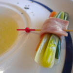 箱根ハイランドホテル　ラ・フォーレ - 旬野菜はベーコンで包んで