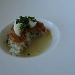 サーラ アマービレ - 鮟鱇の焼きリゾット　スープ仕立て