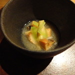 六雁 - 函館からの蝦夷鮑　海老芋　筍　かぶら餡