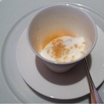 人参のムースとカプチーノ