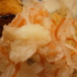 割烹 喜作 - 焼き魚　付け合せのなます　アップ