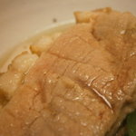 割烹 喜作 - 合鴨治部煮　京海老芋、壬生菜　アップ