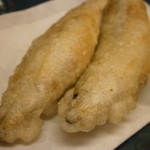割烹 喜作 - 琵琶湖の子持ちワカサギ揚げ　アップ