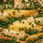 割烹 喜作 - 鮭ハラスご飯 万能葱