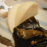 割烹 喜作 - お新香　蕪、昆布