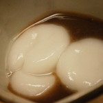 割烹 喜作 - デザート　白玉ぜんざい