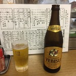 成田家 - 恵比寿中瓶からスタート