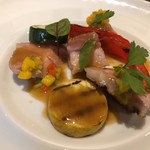 しまなみふれんち Murakami - レモンポーク 夏野菜 トロピカルソース