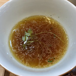 飯田商店 - 「つけ麺専用お出汁割り」200円