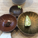 飯田商店 - 本ワサビ、山椒味噌、梅カツオ、柑橘