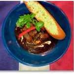 Kyushu wagyu beef stew in red wine (baguette extra ¥200)