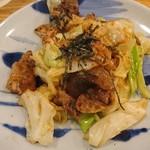 居酒屋おかん - 国産牛ミスジと野菜の炒め物