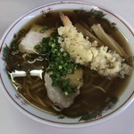 原食堂 - 天麩羅中華そば670円