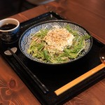 そば処 花月庵 - 焦がしチーズ豆腐サラダそば