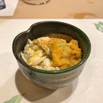うを徳 - 丼（毛蟹 + 紫雲丹）