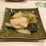 うを徳 - 蒸し鮑 + ずいき