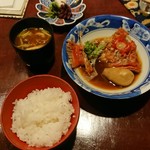 りょうりや 御旅屋 - 〆はめぬけあら煮定食？