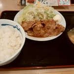 Matsuya - 豚肩ロースの生姜焼定食