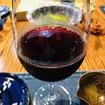 家庭の味 傳 - グラスワイン(W)赤＠600円