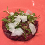 ristorante misola - 馬肉と桃ピクルスのタルタル
