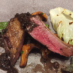 ristorante misola - 鳩のロースト 赤ワインとベッキオサンペリ 内臓ソース