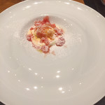 ristorante misola - スイカのズグロッピーノと塩パンナコッタ オリーブのジェラート