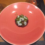 ristorante misola - 馬肉と桃ピクルスのタルタル