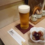 鳥すけ - 生ﾋﾞｰﾙ小とお通し
