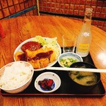 京極スタンド - 日替り定食(¥880)＆キリンレモン(¥220)