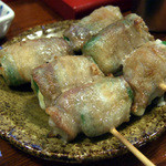 やきとり 藪 - ピーマンチーズ巻