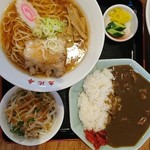 恵比寿 - 醤油ラーメン(細麺)熟成豚カレーセット