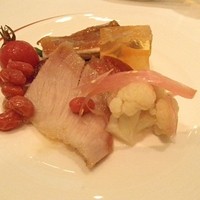龍天門 - 焼物入り前菜の盛り合わせ