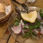 ア フェネステッラ - アジのカルパッチョ