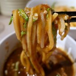 アジトイズム - ひき肉カレーつけ麺（850円）＋〆のリゾット（200円）
      