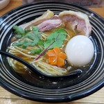 極麺 青二犀 - 【(限定) キジ爆発 + 煮たまご】￥1000 + ￥100