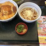 なか卯 - ［カツ丼並+冷しはいからうどん小］のセット