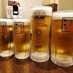 新世界串カツいっとく - ◆生ビール(中)　480円(税別) ◆生ビール(大)　555円(税別) ◆生ビール(メガジョッキ)　900円(税別)