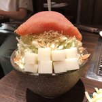 Tsukishima Monja Moheji - ・明太もちもんじゃ＋チーズトッピング
                         （1480円＋230円）