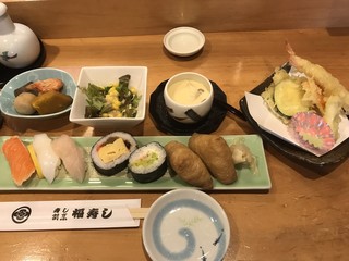 Fukusushi - 寿司ランチ＆天ぷら＝１０８０円