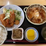 キッチン ハヤサカ - 土曜日 日替り定食 豚肉のおろし焼き&ミックスフライ
            1,150円税込